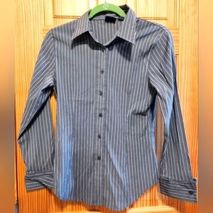 2 DCC Stretch Button Down shirts. One blue, One grey. Get both for one price!